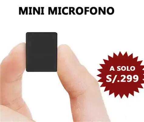 mini microfono espia pequeño